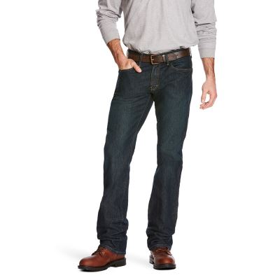 Ariat Work: Rebar M5 Slim DuraStretch Edge Stackable Straight Leg Pantalones Vaqueros Hombre - Negra